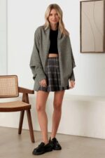 Batwing Sleeve Open Front Sweater Cardigan - Image 12