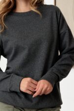 Basic Long Sleeve Soft Sweatshirt - Image 6