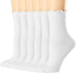 Women's Ruffle Rib Half Calf Sock 6-Pack