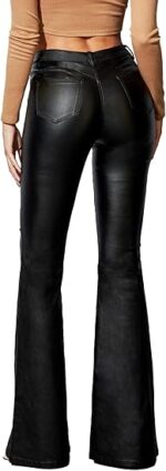 St Anton Wideleg Leather Pants - Image 6
