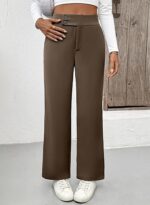 Comfort Waist Straight Leg Trousers