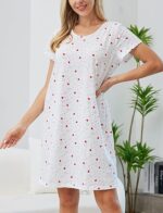 All Over Heart Print Nightdress - Image 3