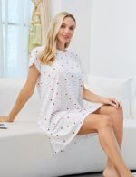 All Over Heart Print Nightdress - Image 4