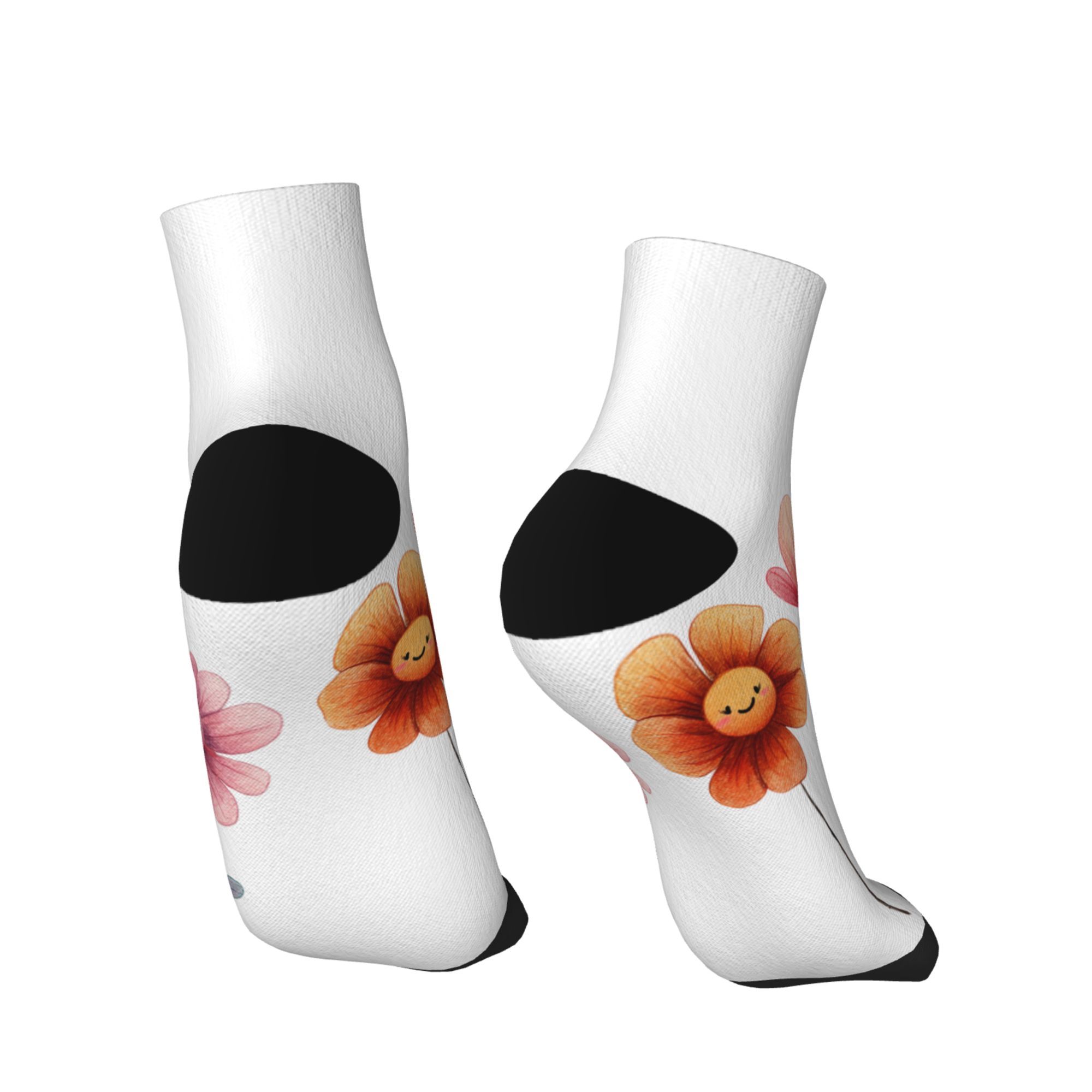 723381370-袜头袜跟黑-效果图4 Women's Ankle Sock 8-Pack - Image 1