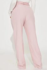 High-Waisted Pinstripe Wide Leg Trousers - Image 2