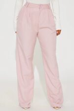 High-Waisted Pinstripe Wide Leg Trousers - Image 3