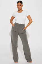 High-Waisted Pinstripe Wide Leg Trousers - Image 4