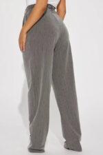 High-Waisted Pinstripe Wide Leg Trousers - Image 6
