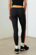 Sleek Vibrant Side Stripes High-Waist Legging - Image 7