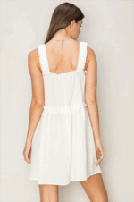 Tiered Ruffle Ruched Strap Sleeveless Mini Dress - Image 5