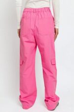 High Waisted Wide Leg Pockets Cargo Pants - Image 6