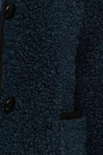 Sherpa Collard Front Pocket Button Closure Jacket - Image 4