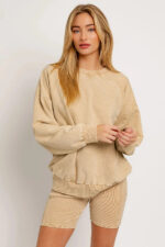 Washed Oversized Basic Pullover Top - Image 6