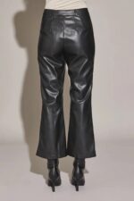 Vegan Leather Pintuck Ankle Pants - Image 7
