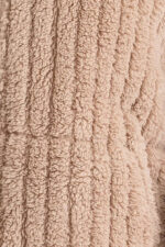 Zip Up Stand Up Collar Fuzzy Puff Jacket - Image 9