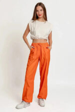 Modern High-Waist Drawstring Ankle-Tie Jogger Pants - Image 11