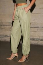 Modern High-Waist Drawstring Ankle-Tie Jogger Pants - Image 4