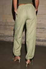 Modern High-Waist Drawstring Ankle-Tie Jogger Pants - Image 2