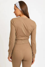 High Waist Banded Cuffs Jogger Pants Leggings - Image 15