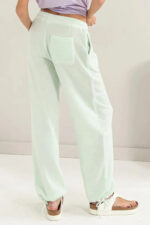 Soft Drawstring Tie Hem Casual Joggers Comfort Athleisure Pants - Image 5