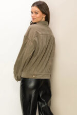 Corduroy Button Up Jacket for Boutique Women's Trendy Fall Outerwear - Image 5