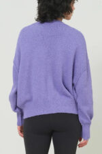 Soft Textured Button Front V-Neck Long Sleeve Cozy Boutique Fashion Cardigan Sweater - Image 4