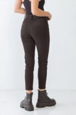 Studded Skinny Rivet Two Pocket High Waist Pants - Image 2