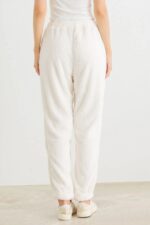 Ivory Fuzzy Knit Two Pocket High Waist Pants /2-2-2 - Image 2