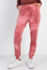 Rust Tie-Dye Jogger Pants - Image 3