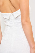 Princess Line Slit Lace Front Long Bandeau Maxi Dress - Image 6