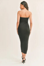 Black Lightweight Soft Tube Maxi Dress - Image 2