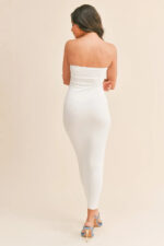 Black Lightweight Soft Tube Maxi Dress - Image 4