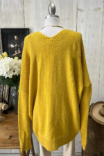 Oversized Button Front Knit Cardigan with Pocket Cozy Layering Cardigan - Image 4
