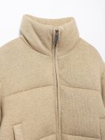 Women’s Winter Teddy Fleece Short Puffer Jacket – Warm Plush Stand Collar Coat with Oversized Fit - Image 3