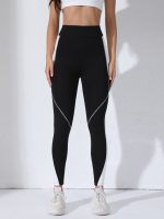 Women’s High-Waisted Color-Block Sports Leggings | Slim Fit Stretch Yoga Pants - Image 5