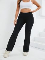 Women’s High-Waisted Flared Yoga Pants | Stretch Slim Fit Activewear