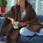 Thick Hooded Coral Fleece Wearable Shawl Blanket | Cozy Winter Cape Cardigan with Pockets - Image 2