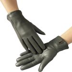 Premium Women’s Long Leather Gloves | Warm Lined Winter Driving Gloves | Soft Sheepskin Touchscreen Gloves - Image 2