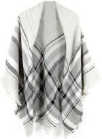 Cozy Plaid Shawl Blanket | Wearable Poncho Wrap | Ultra-Soft, Lightweight & All-Season Comfort - Image 2