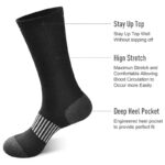 Athletic Crew Socks 4-Pack | Breathable Cushioned Sports Socks - Image 3