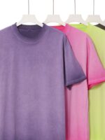 Unisex Washed Cotton Loose Fit T-Shirt | Vintage Casual Round Neck Short Sleeve Tee | Soft Breathable Fabric - Image 5