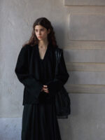 Loose-Fit Knit Cardigan – Women’s Minimalist V-Neck Wool Blend Sweater - Image 6