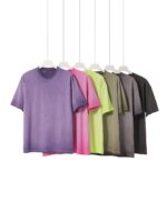 Unisex Washed Cotton Loose Fit T-Shirt | Vintage Casual Round Neck Short Sleeve Tee | Soft Breathable Fabric