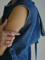 Minimalist Sleeveless Denim Maxi Dress – Straight Fit Long Dress - Image 5