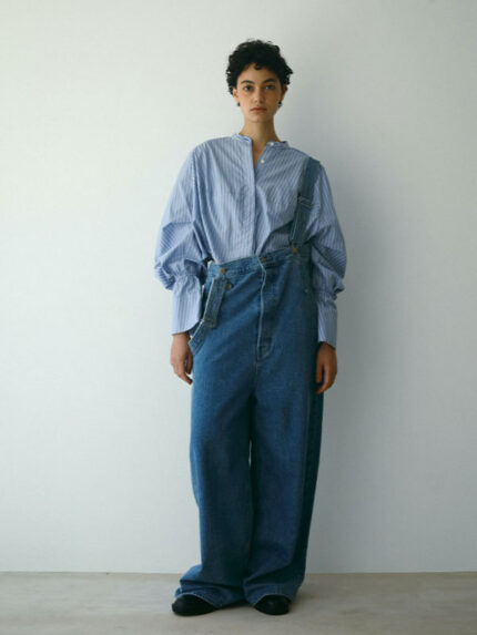 Vintage Loose Denim Overalls – Women’s Casual Wide-Leg Suspenders Jumpsuit