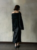 Women’s Off-Shoulder Lightweight Knit Sweater – Soft Wool Blend Pullover - Image 5