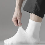 Men’s Mid-Calf Cotton Socks 4-Pack | Breathable Everyday Crew Socks– 4-Pack - Image 7