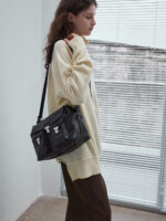 Women’s Loose High-Neck Knit Sweater – Minimalist Casual Pullover - Image 4