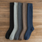Winter Warm Wool Knee-High Socks | Unisex Thick Long Thermal Socks | Soft Breathable Wool Blend Knit Over Calf Socks