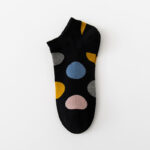 Women’s Colorful Polka Dot Ankle Socks Set | Soft Breathable Cotton Low-Cut Socks | Cute Casual Daily Boat Socks - Image 5